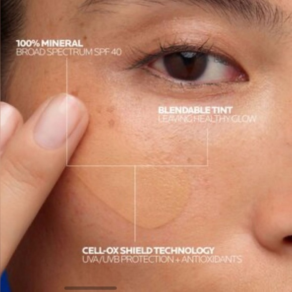 La Roche-Posay Anthelios Tinted Mineral Sunscreen 40 SPF Medium Tan NEW - Picture 5 of 13